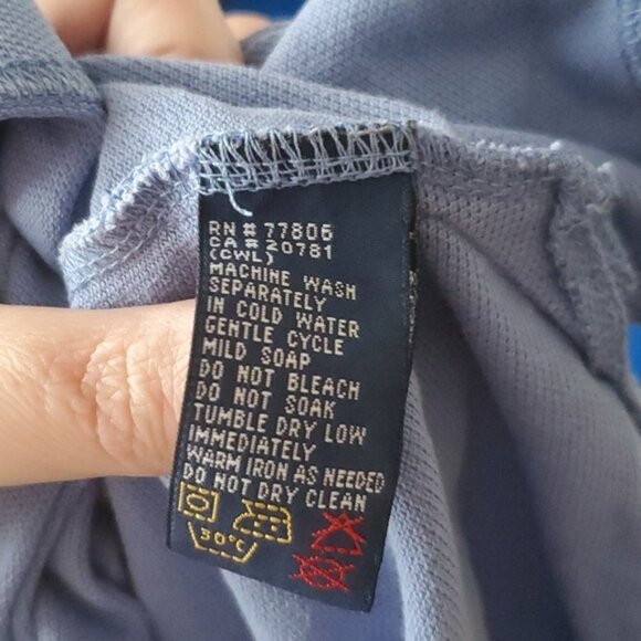 VTG Tommy Hilfiger Vintage Baby Blue Polo Size XL - Picture 11 of 12